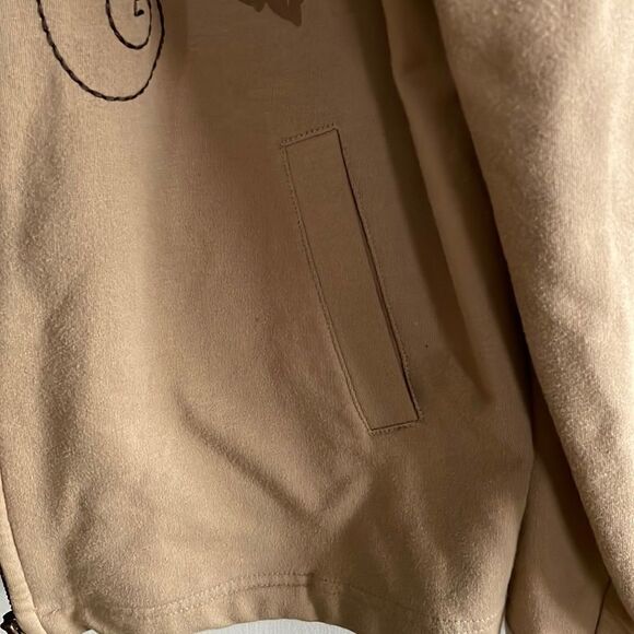 JM Collection ~ Tan lightweight cotton jacket ~ size PL ~ - Picture 4 of 7